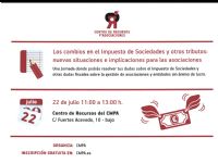 cartel Los cambios en el impuesto de sociedades y otros tributos: implicaciones para las asociaciones